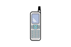 イラスト:携帯電話