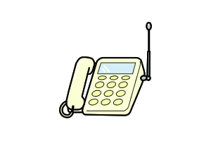 イラスト:電話機