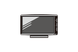 イラスト:ポータブルカーナビ