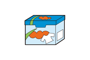 イラスト:リサイクルできないにおいがついた紙1