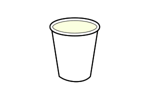 イラスト:リサイクルできない防水加工された紙3