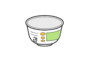 イラスト:リサイクルできない防水加工された紙4