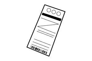 イラスト:リサイクルできない紙以外の素材が付着しているもの1