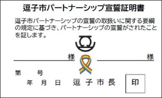 写真:宣誓証明書(表)