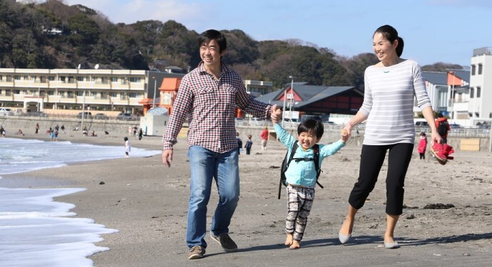 写真：逗子海岸にて