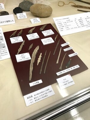 写真：漁具の展示