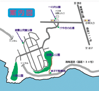 地図：披露山公園案内図
