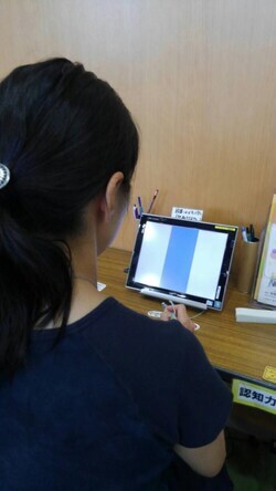 写真：記憶力チェックの様子