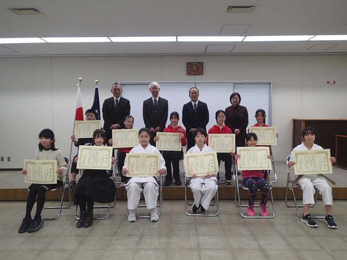 令和6年度児童生徒表彰集合写真