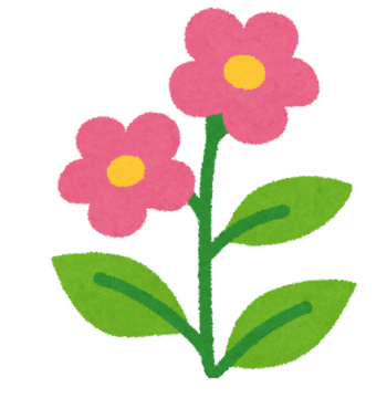 ピンクの花のイラスト