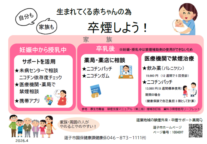 イラスト：卒煙サポートを活用しよう！