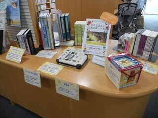 写真:障がいに関する展示