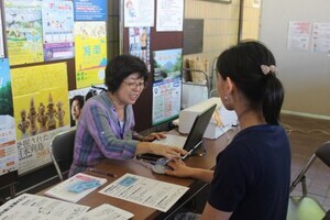 写真：血管年齢測定