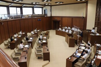 写真：子ども議会の様子（8月16日撮影）