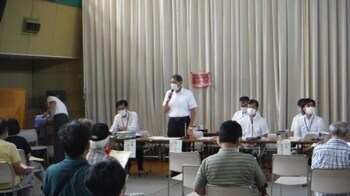 写真：総合的病院誘致計画説明会（9月5日撮影）