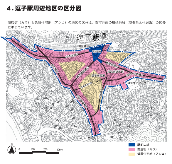 地図：逗子駅＆葉山・逗子駅の周辺
