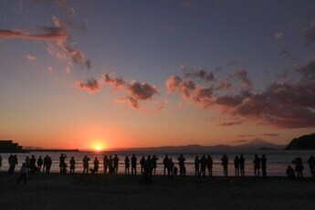 写真：夕日の沈む様子