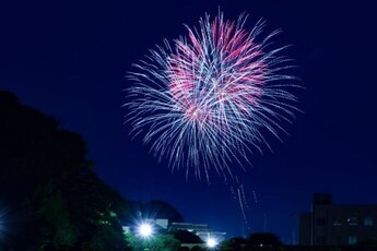 写真：打ち上げ花火の様子