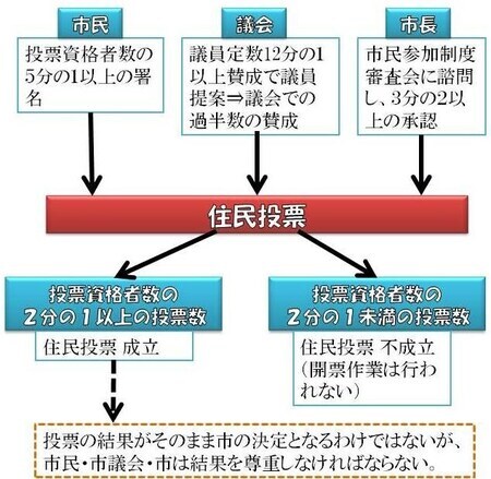 イラスト：住民投票の流れ（図）