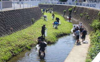 田越川一斉清掃