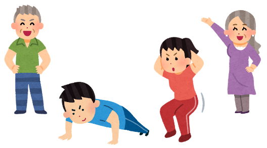 筋トレイラスト