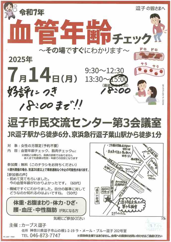 血管年齢チェック