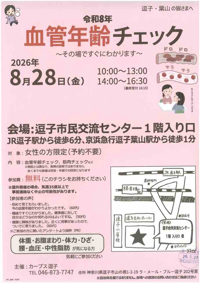 血管年齢チェック